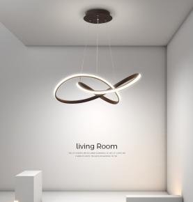 Eye Protection Full Spectrum Atmosphere Living Room Lamp LED Pendant Lamp Modern Simple and Creative Master Bedroom Study Restaurant Lamp