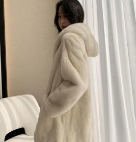 Velvet mink coat
